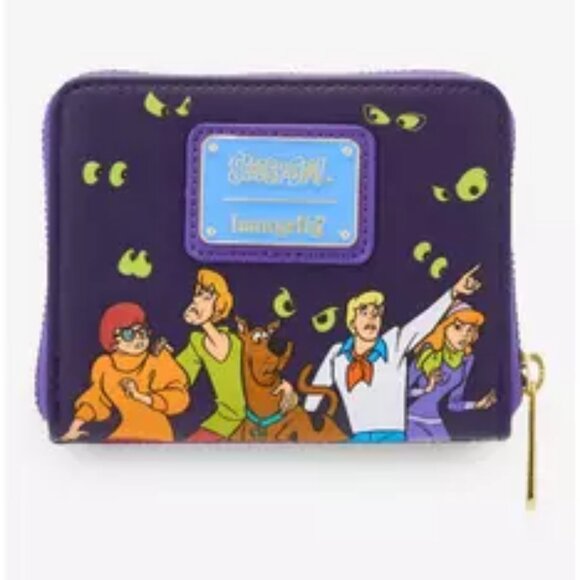 Loungefly Scooby-Doo! Eyes Glow-In-The-Dark Mini Wallet - Picture 2 of 5